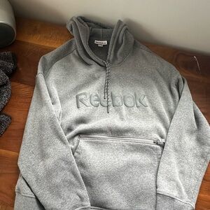 Reebok Men's Heather Gray Pullover Hoodie